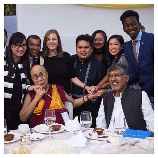 Dalai Lama with Group